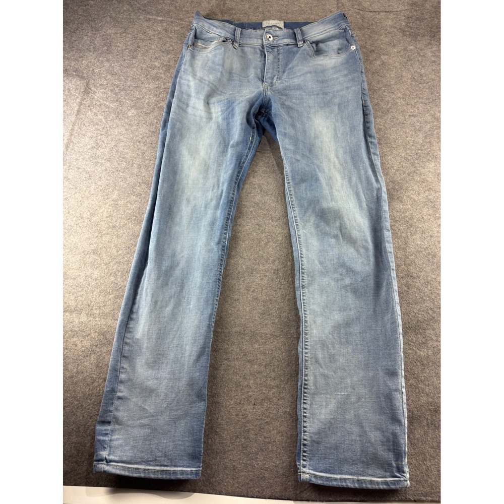 Sun + Stone Mens 32L (32x32) Straight Leg Light Wash Denim Jeans